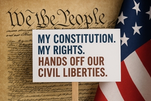 My Constitution. My Rights. Hands Off Our Civil Liberties.