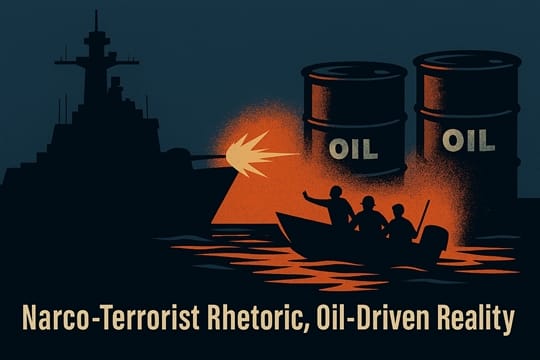 Narco‑Terrorist Rhetoric, Oil‑Driven Reality